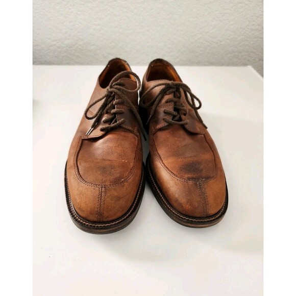 Vintage Cole Haan men\'s brown suede oxfords 14170  Size 9M Made In Brazil Used main image 7